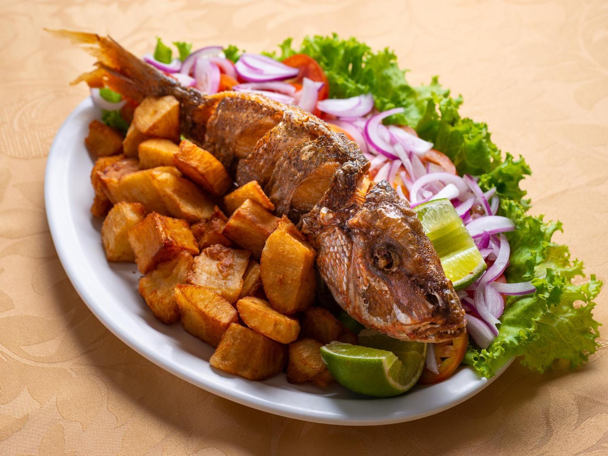 Ocean Palace All Inclusive Premium Natal Exterior foto Fried fish with potatoes